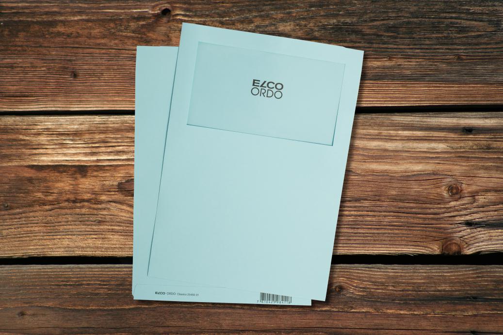 Ordnungsmappen mit Sichtfenster 220x310 mm Hellblau 120 g/qm